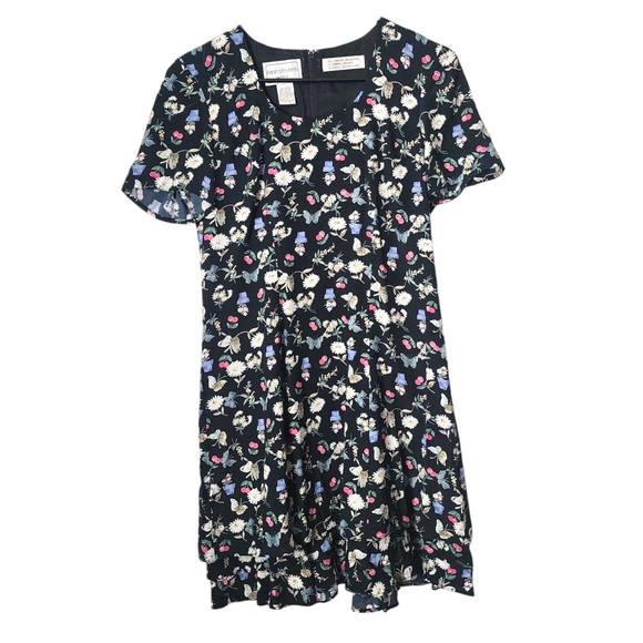 karin stevens Dresses & Skirts - KARIN STEVENS‎ x VINTAGE 90's moody floral cherry print in black 4
